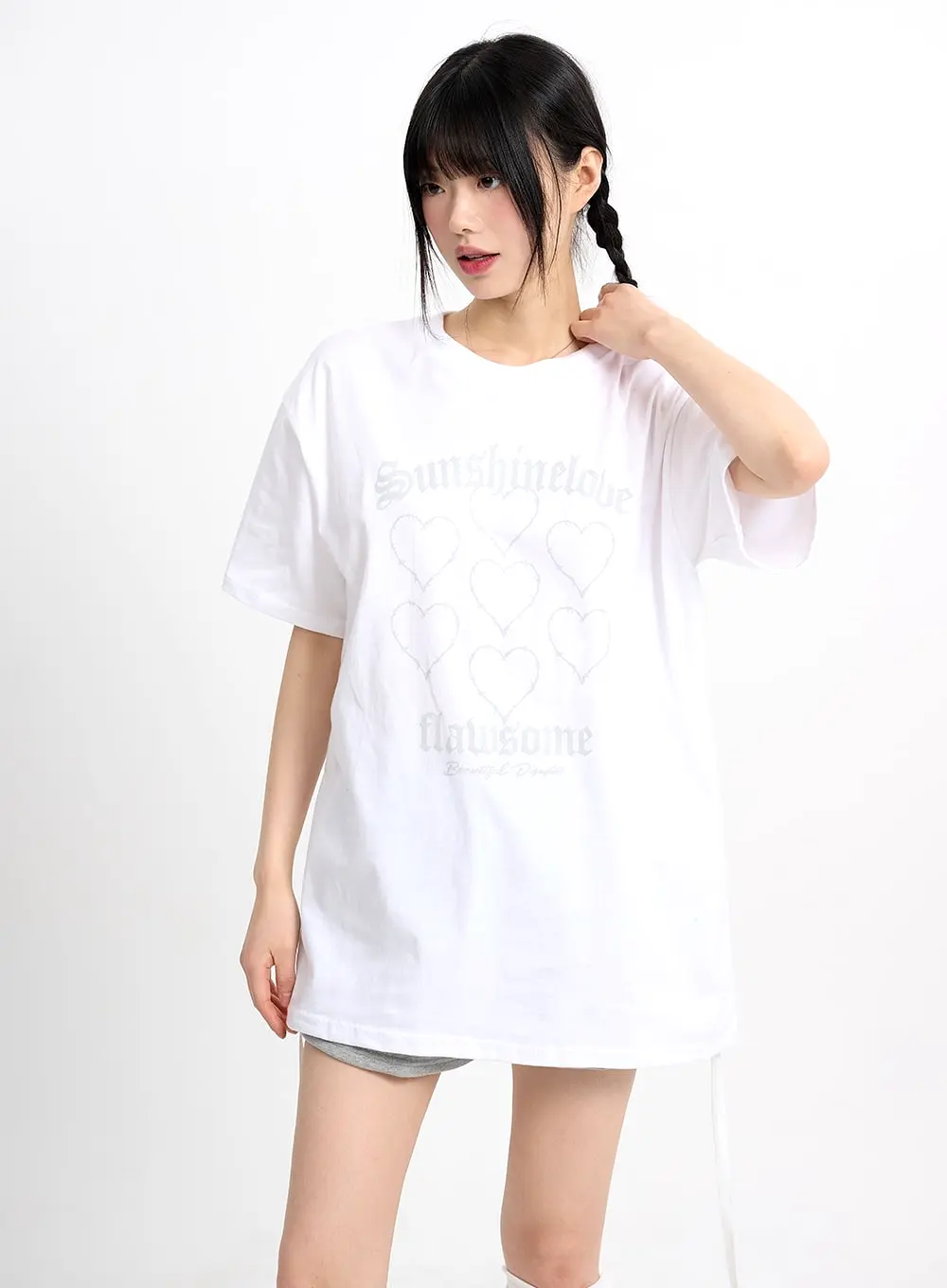 Acubi Oversized Graphic Tee CM415