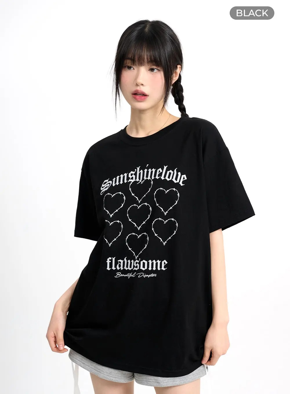 Acubi Oversized Graphic Tee CM415