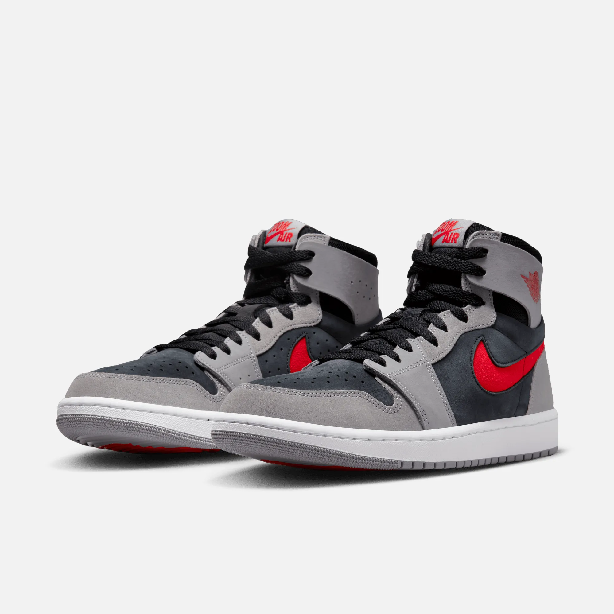 Air Jordan 1 High Zoom Air CMFT 2 Black Fire Red Cement