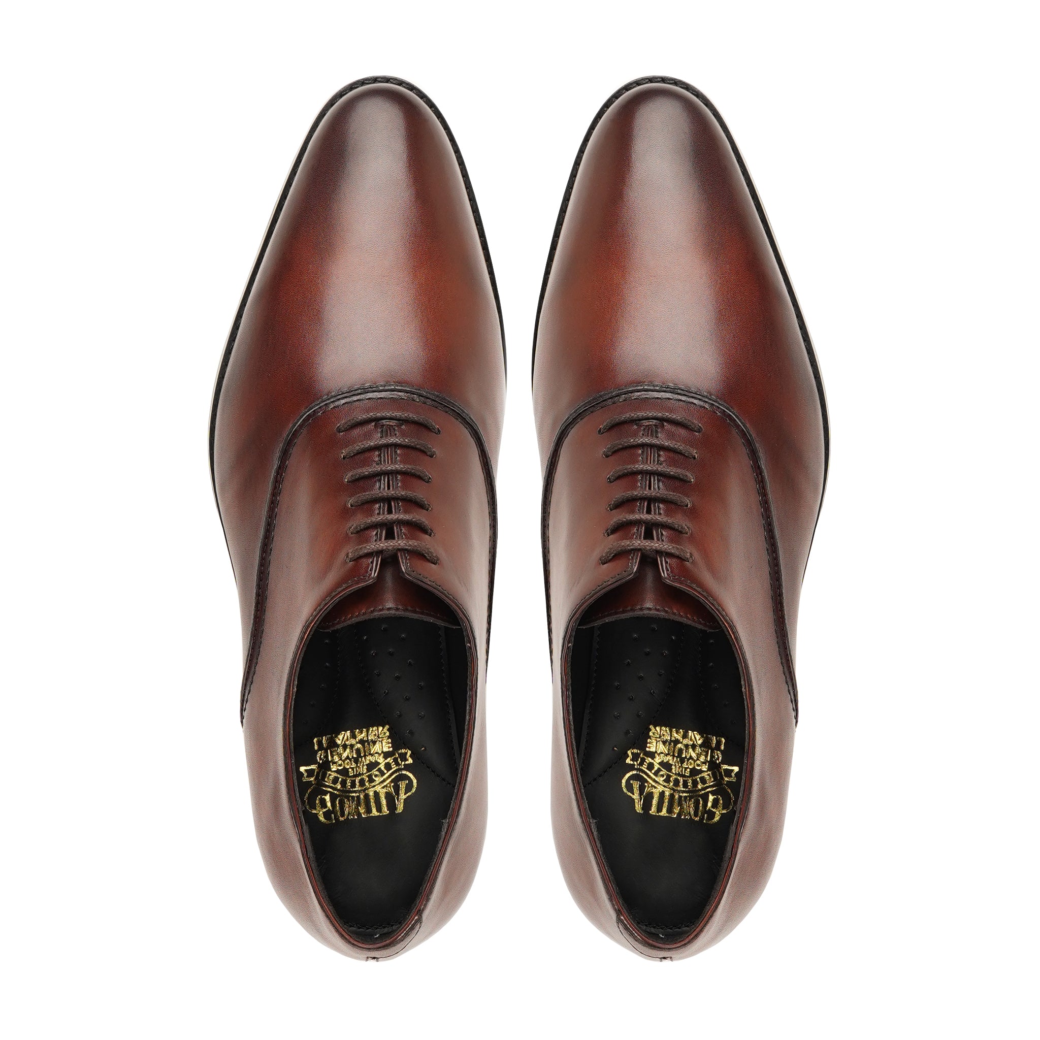 ALUIN - REDDISH BROWN PATINA OXFORD