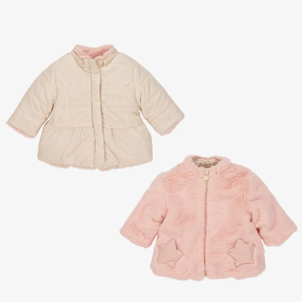 Baby Girls Reversible Coat