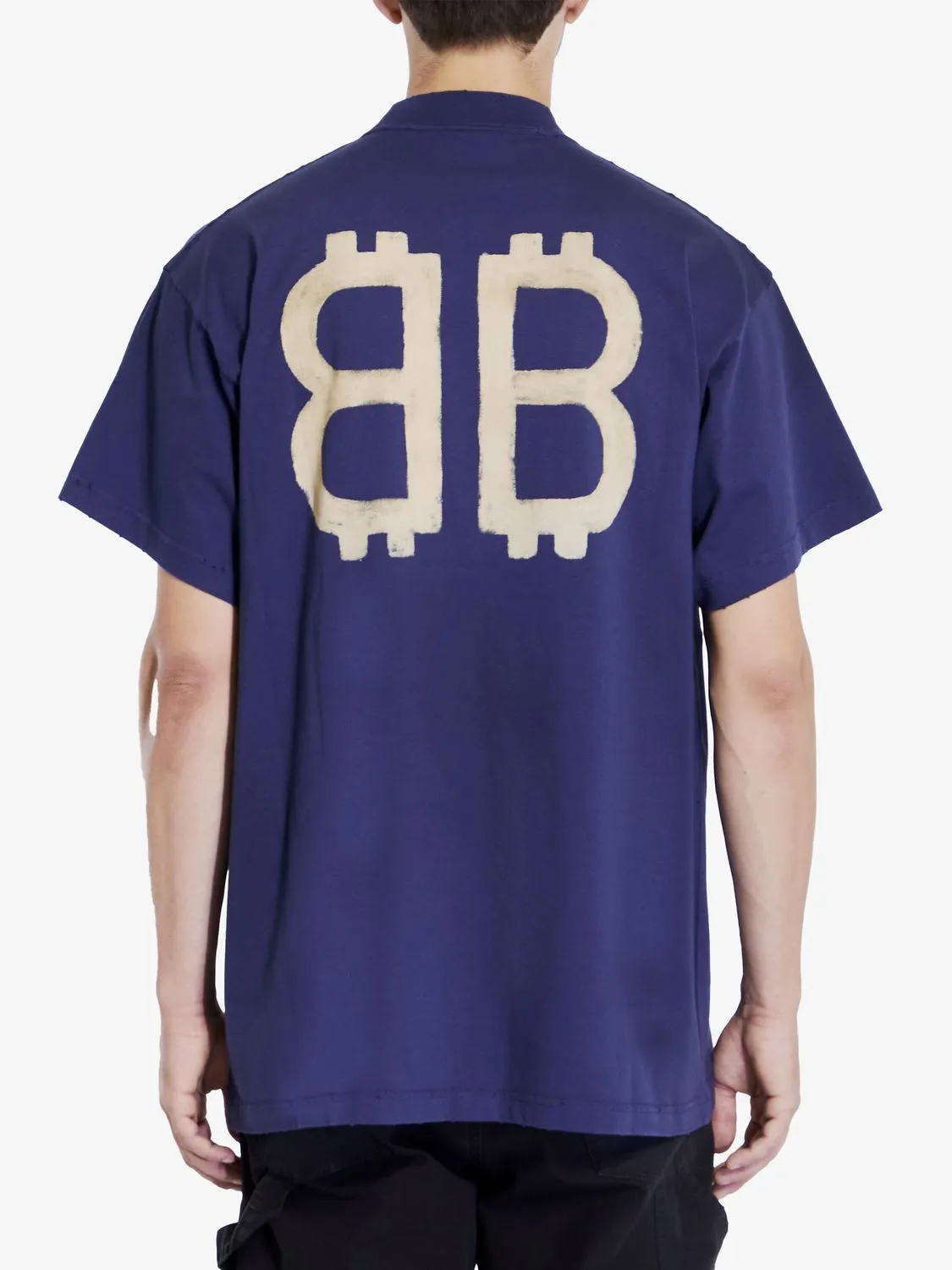 BALENCIAGA Vintage Crypto Graphic Oversized T-Shirt