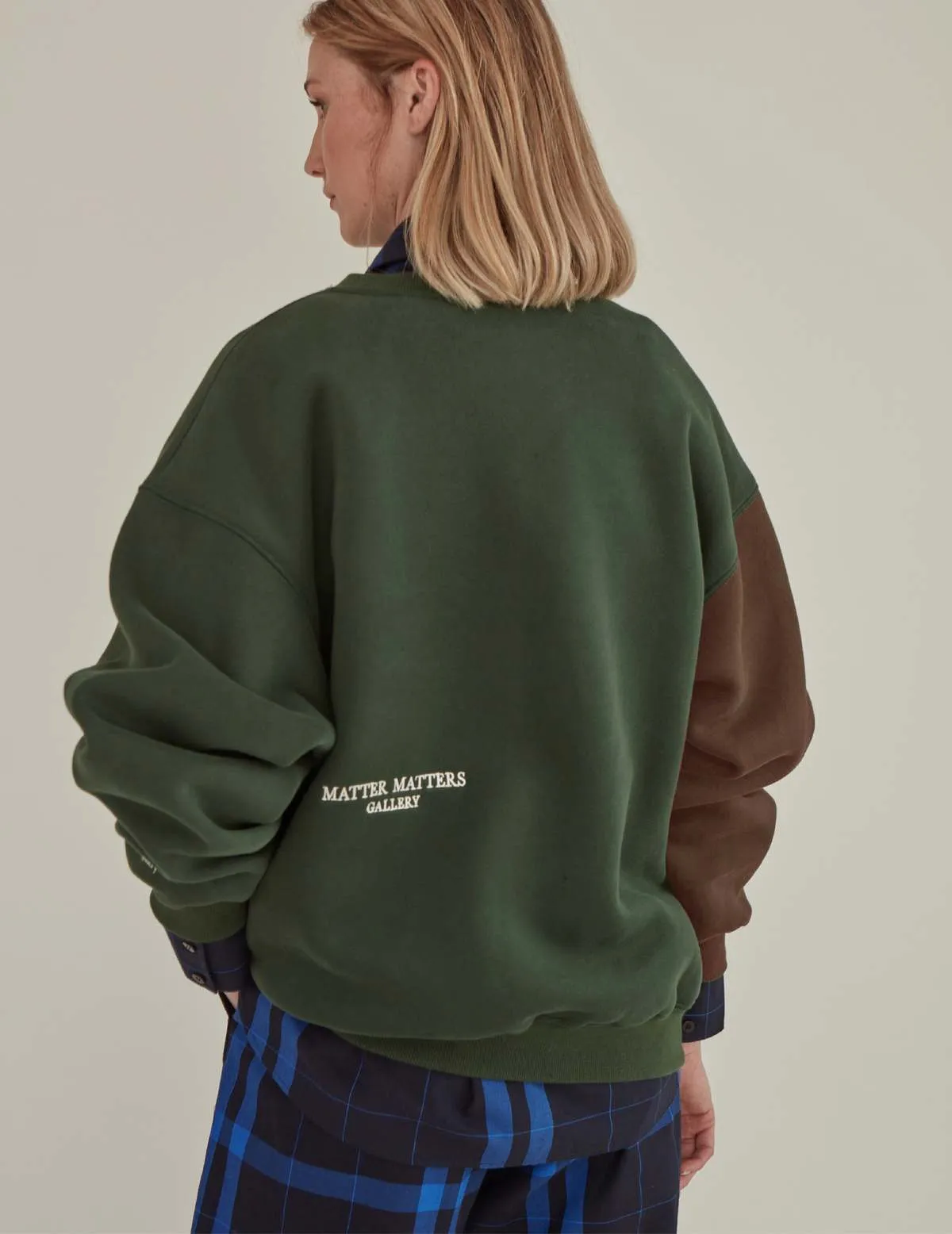 Be Amusing Oversized Sweatshirt - Green