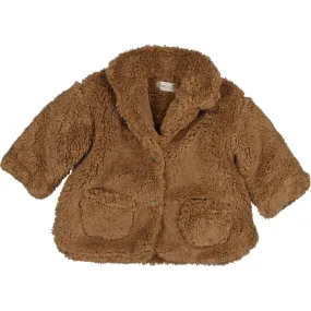 Bean's Barcelona Fuzzy Coat, Caramel