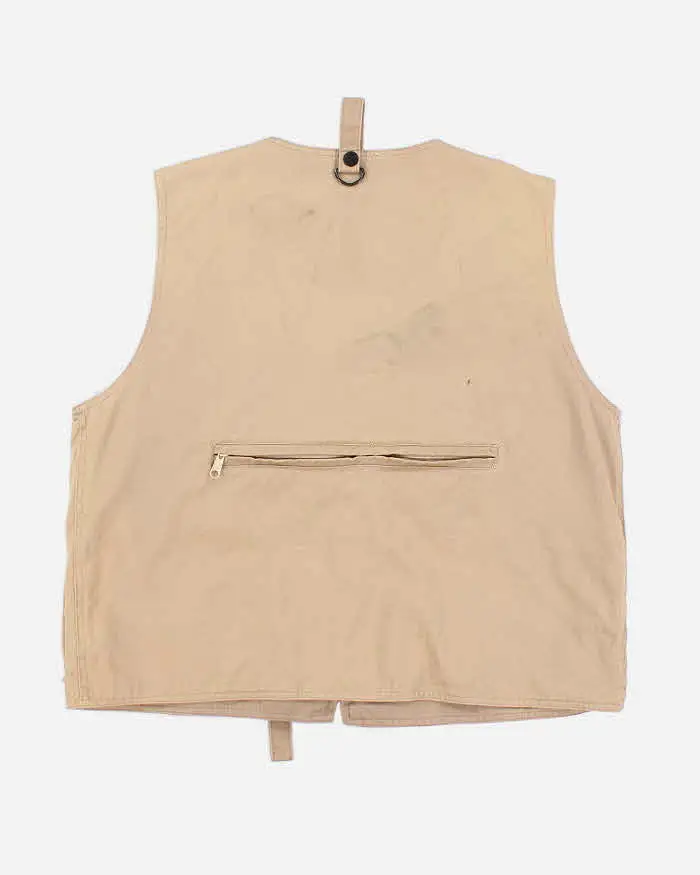 Beige Utility Vest - M