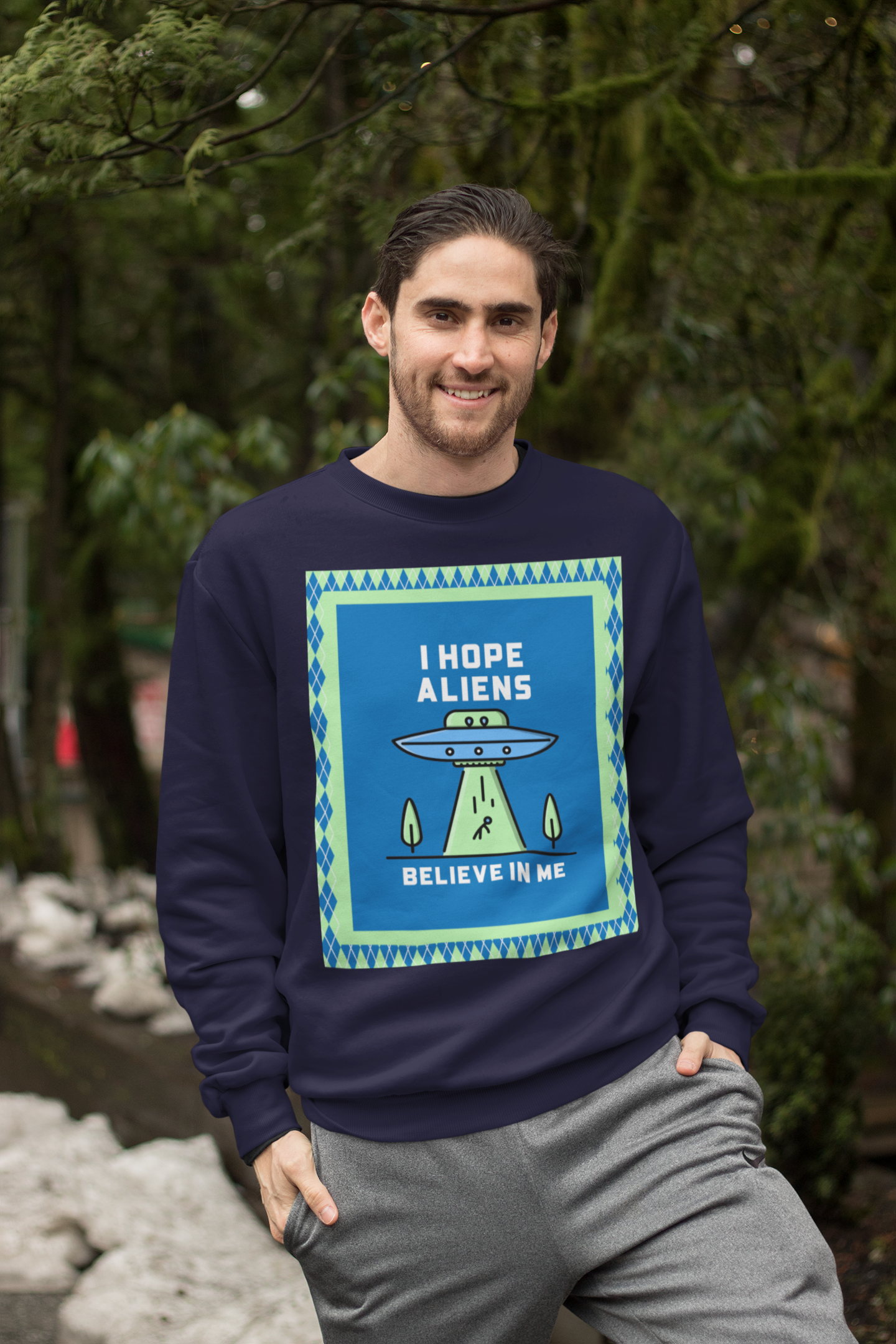 Believe in Me HD Crewneck Sweatshirt