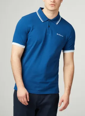 Ben Sherman Signature Pique Polo Shirt Royal Blue