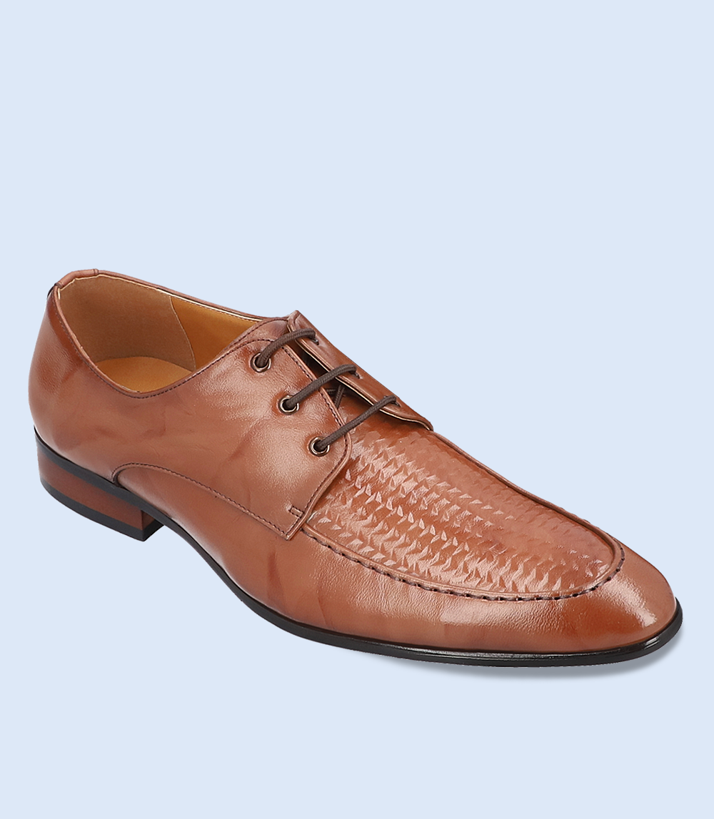 BM4163-BROWN-Men Formal Lace Up's