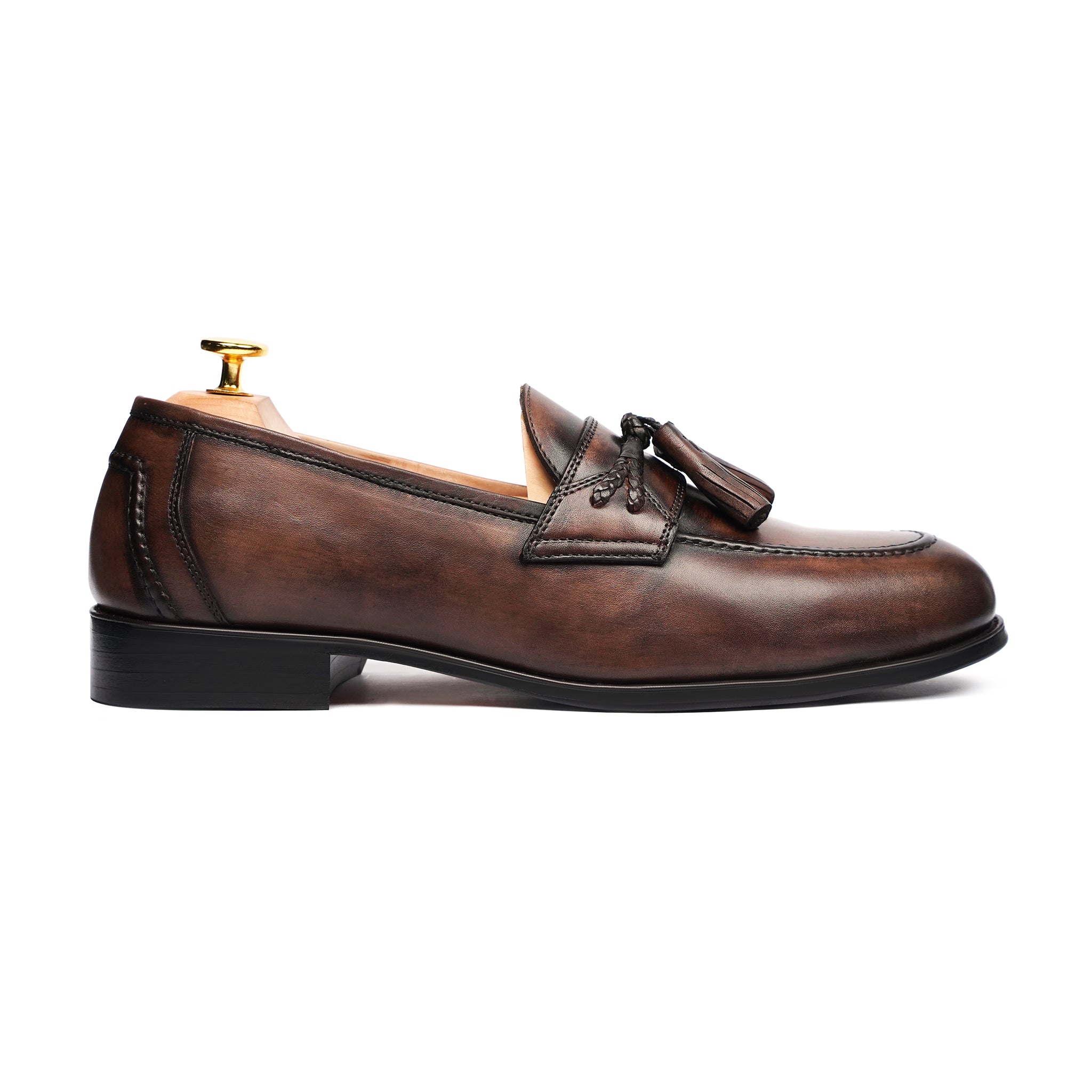 BRANDON - BROWN PATINA LOAFER