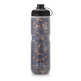 Breakaway Muck Insulated Water Bottle 24 oz Shatter Charcoal/Copper by Polar Bottle Made in USA