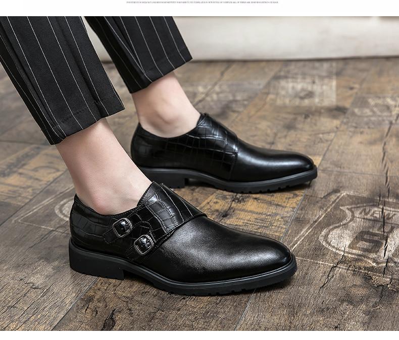 Buckle Strap Men Shoes