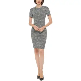 Calvin Klein Womens Pattern Short Sheath Dress