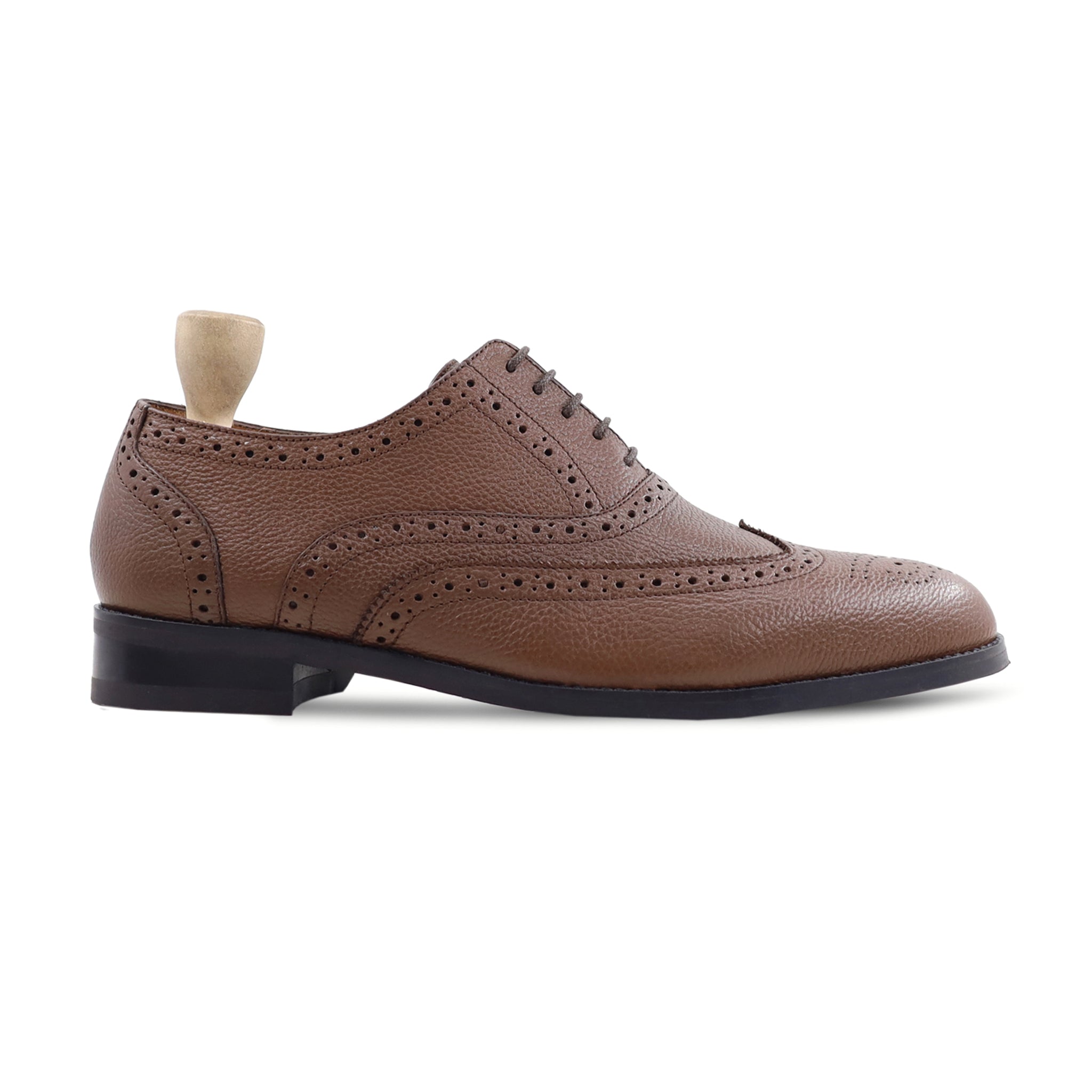 CAPELLEN - BROWN PEBBLE GRAIN OXFORD