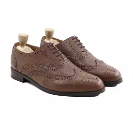 CAPELLEN - BROWN PEBBLE GRAIN OXFORD