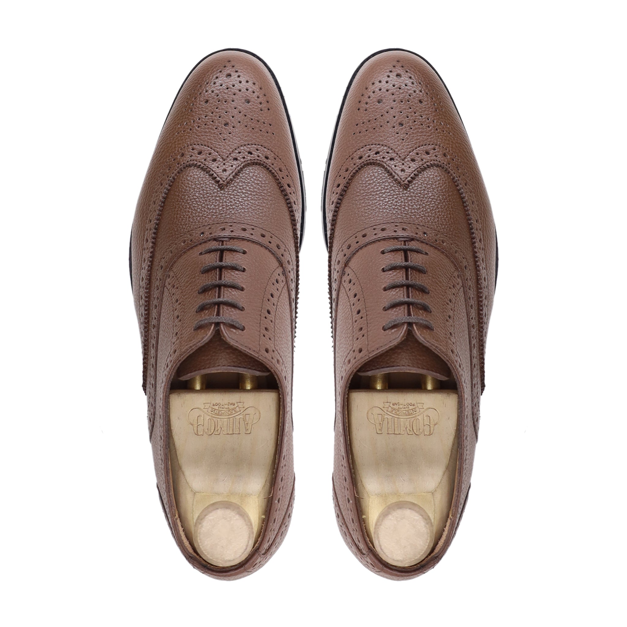 CAPELLEN - BROWN PEBBLE GRAIN OXFORD