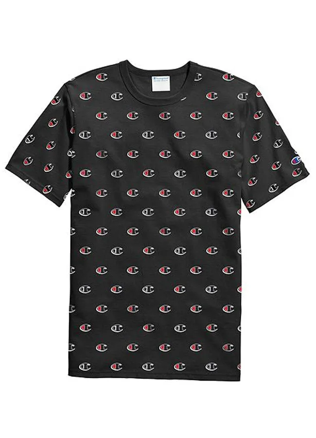 Champion Heritage Tee All Over Script T1919S