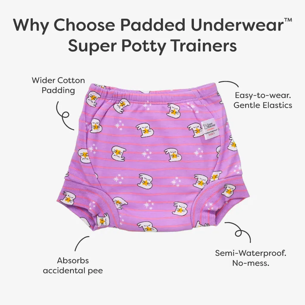 Choose size for Pack of 1 Padded Underwear (Potty Training Pants) - NO Print Choice