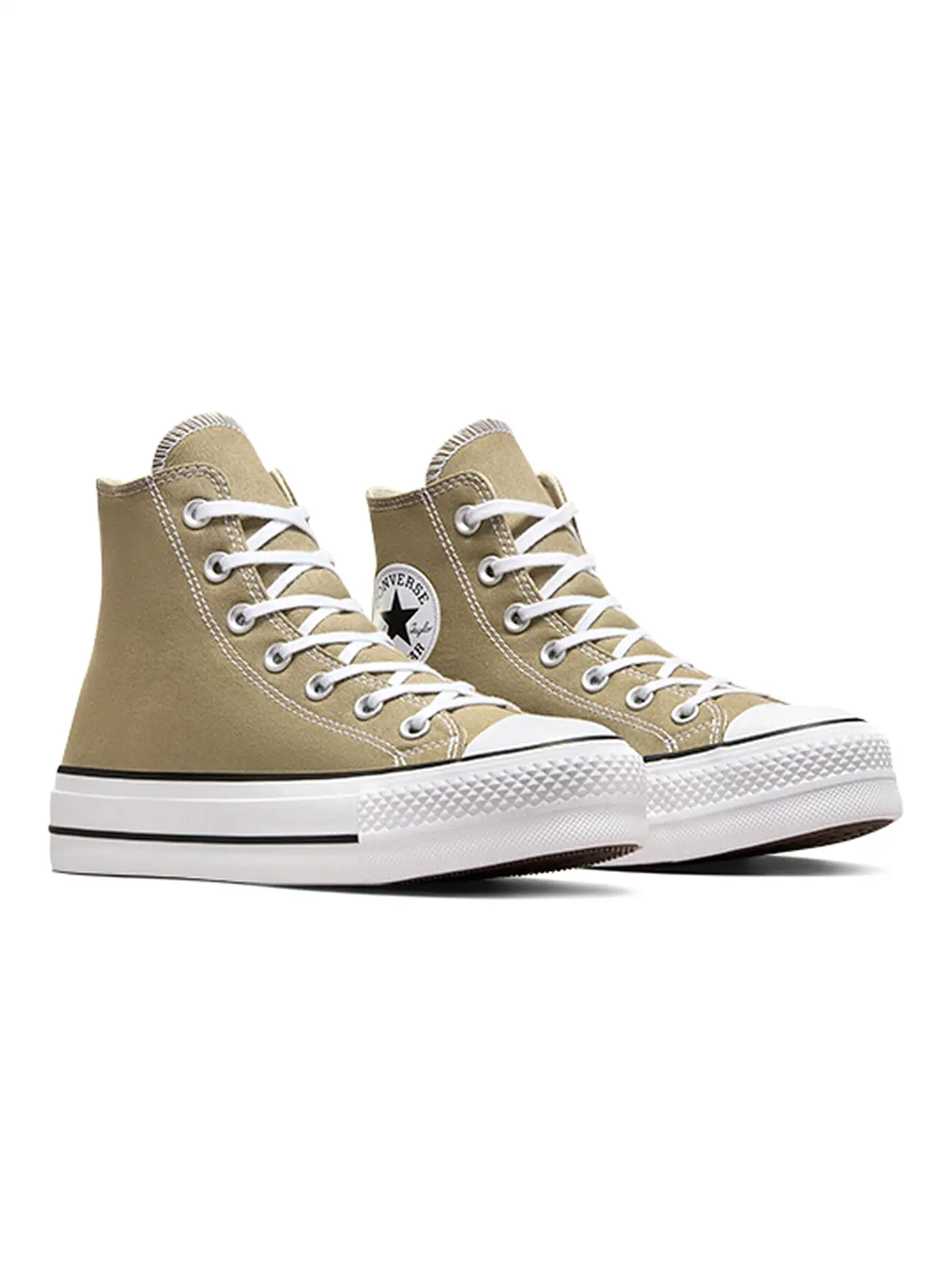 Chuck Taylor All Star Lift Platform Hi Mossy Sloth/White/Black Shoes