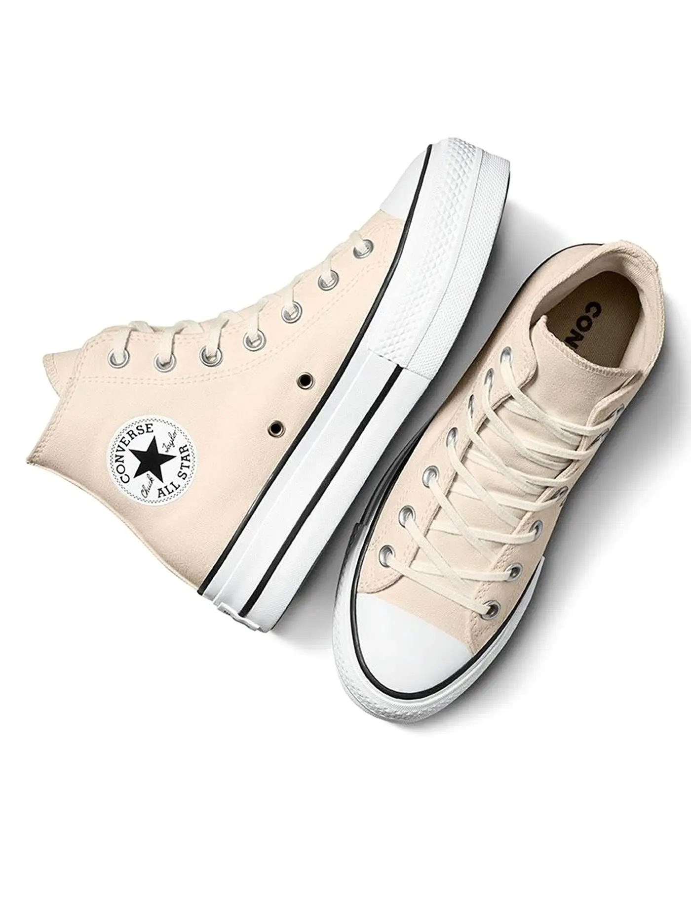 Chuck Taylor All Star Lift Platform Hi Natural Ivory/White/Black Shoes