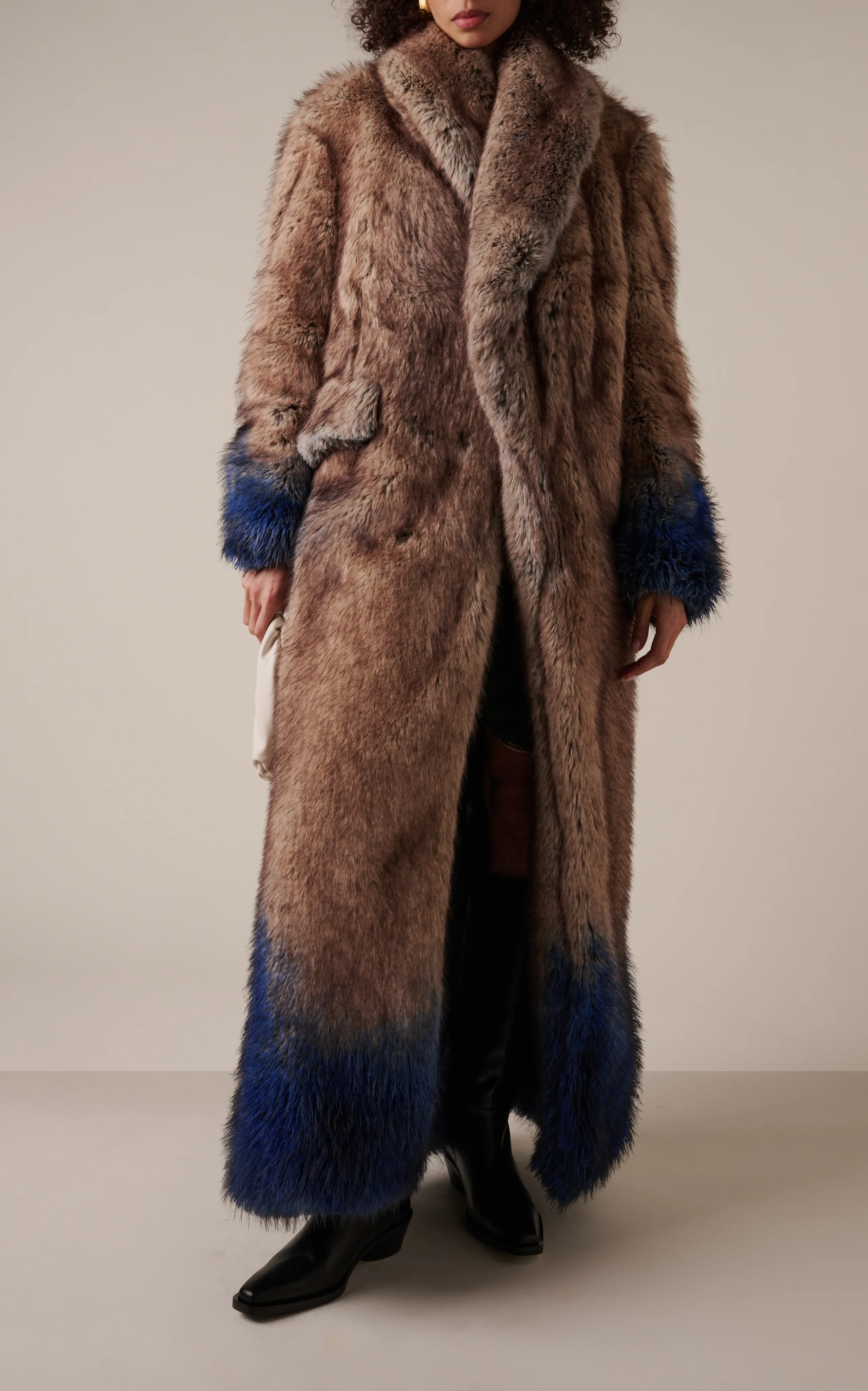 Coperni Dip-Dyed Vegan Fur Coat