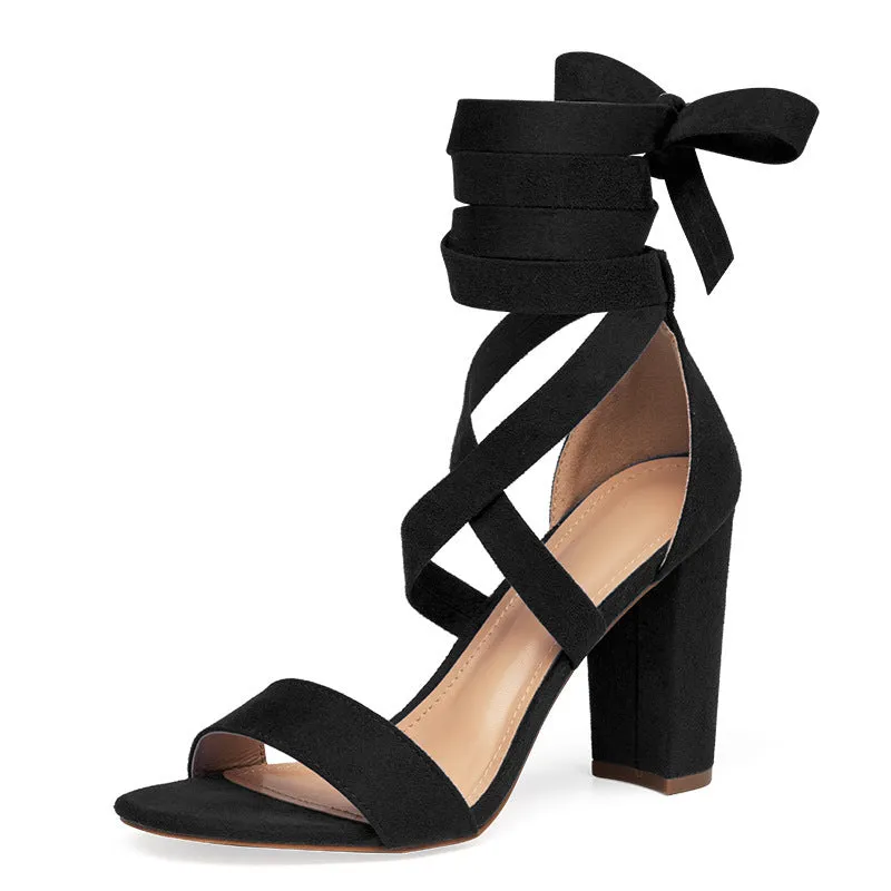 Cross Strap High Heel Sandals