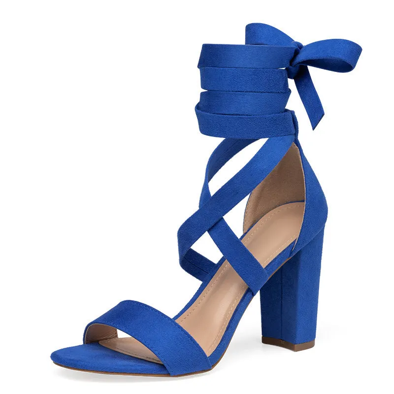 Cross Strap High Heel Sandals