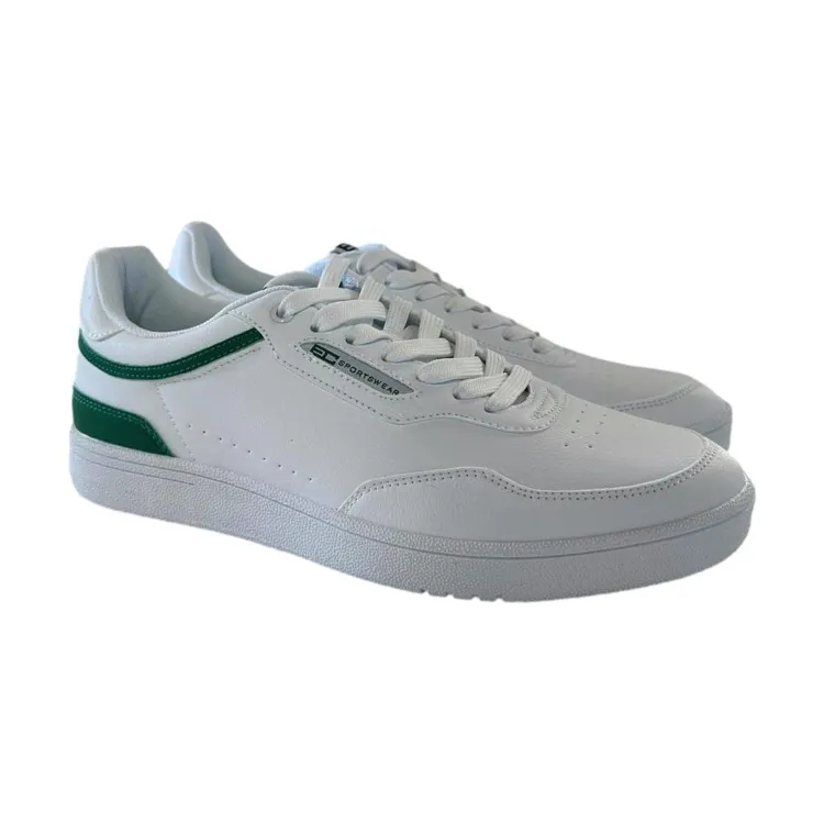 Enrico Coveri 414309 Champion Sneakers Uomo Stringate Bianco Verde