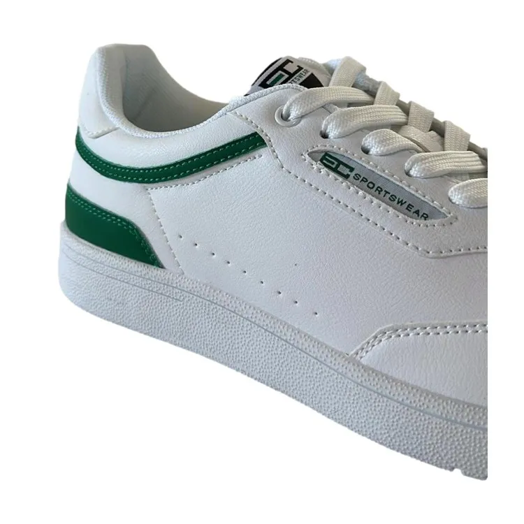 Enrico Coveri 414309 Champion Sneakers Uomo Stringate Bianco Verde