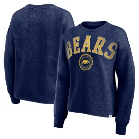 Fanatics Cal Bears Women's Heather Navy Heritage Oversized Tradition Fleece Sweatshirt