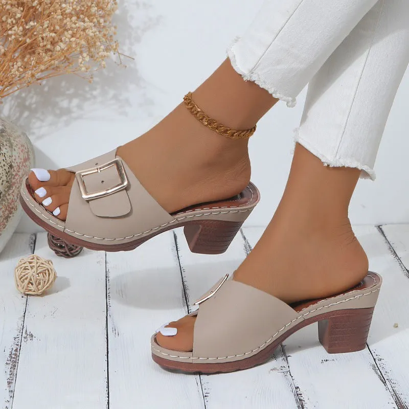 Fashion High Heel Strap Sandals