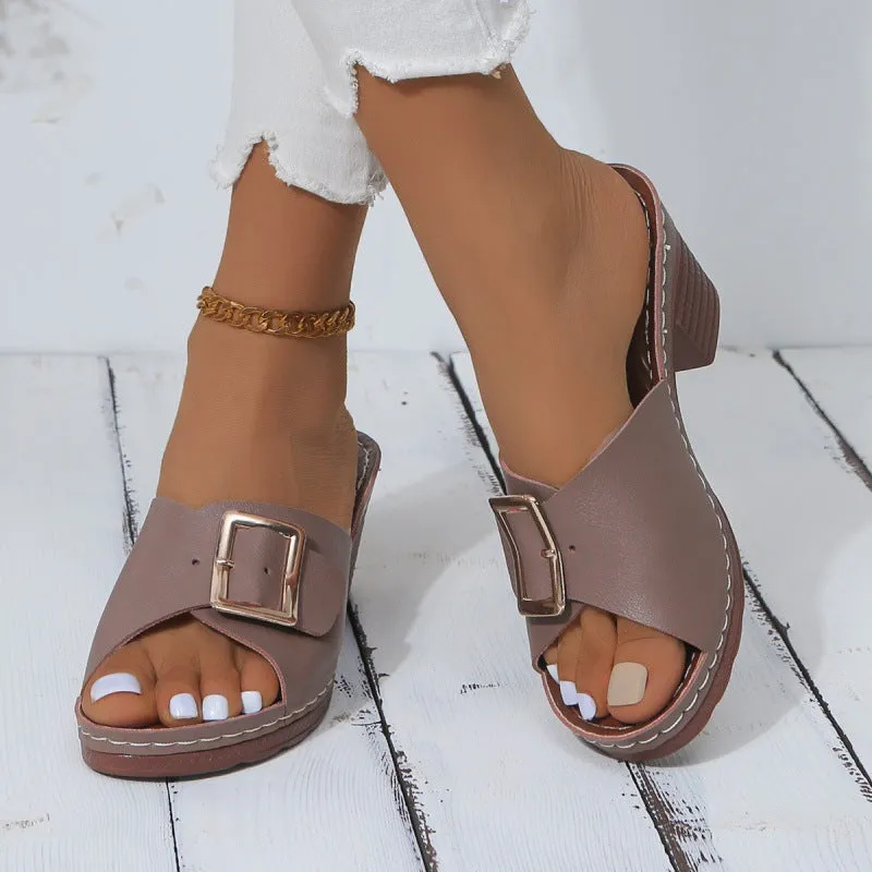 Fashion High Heel Strap Sandals