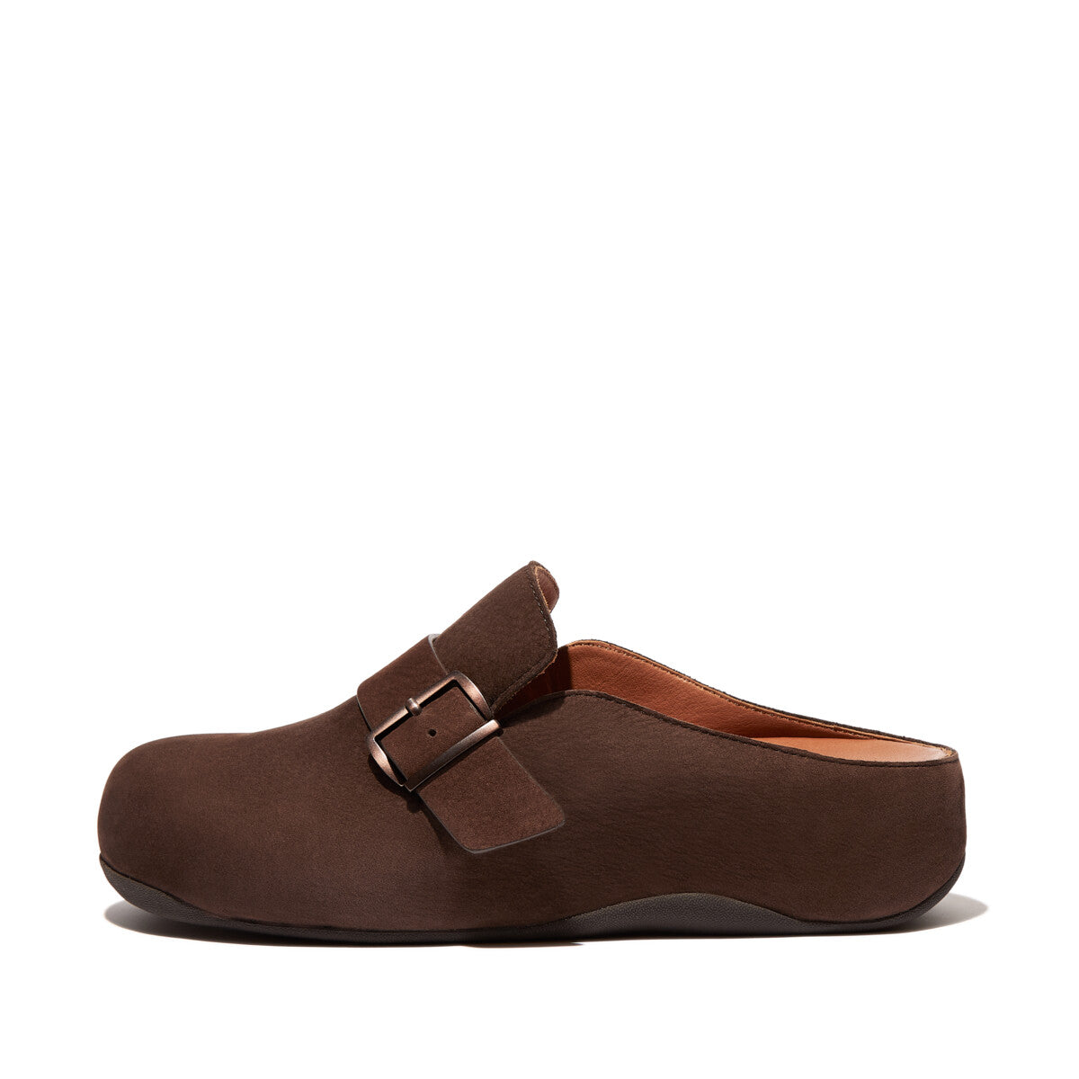 Fit-Flop Shuv Buckle-Strap Chocolate Brown        