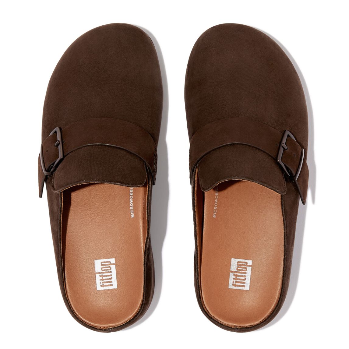 Fit-Flop Shuv Buckle-Strap Chocolate Brown        