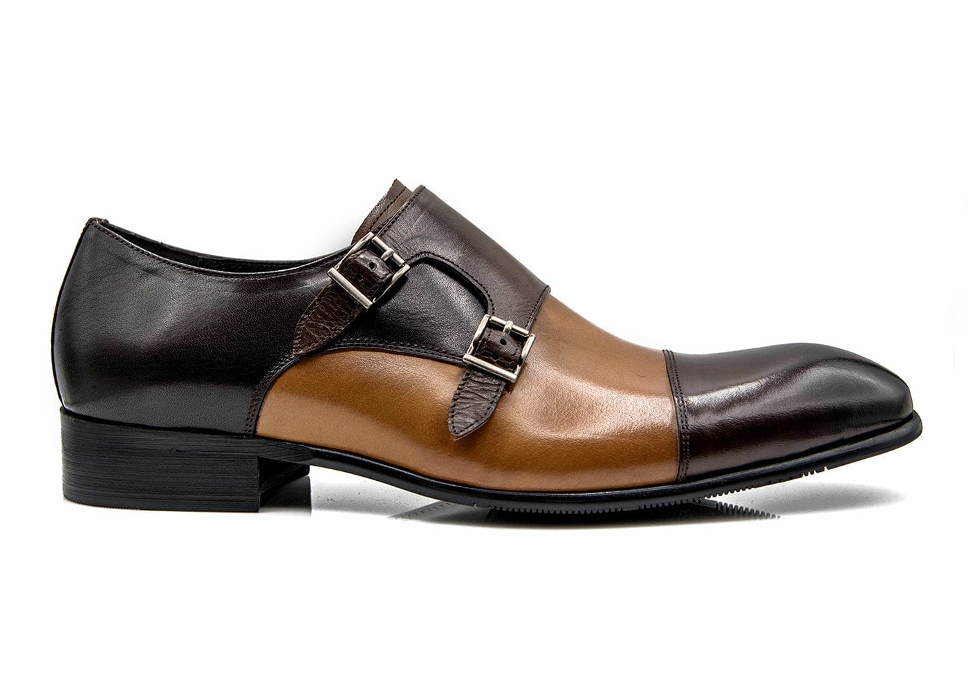 GARDON | Brown Double Monk Strap