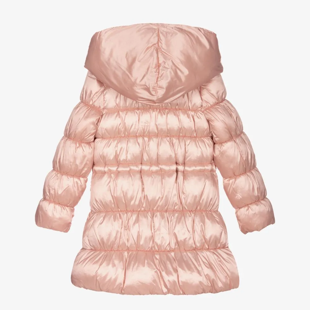 Girls Pink Puffer Coat 