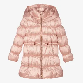 Girls Pink Puffer Coat 