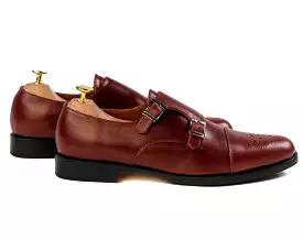 Grand Double Monkstraps - Chestnut Brown