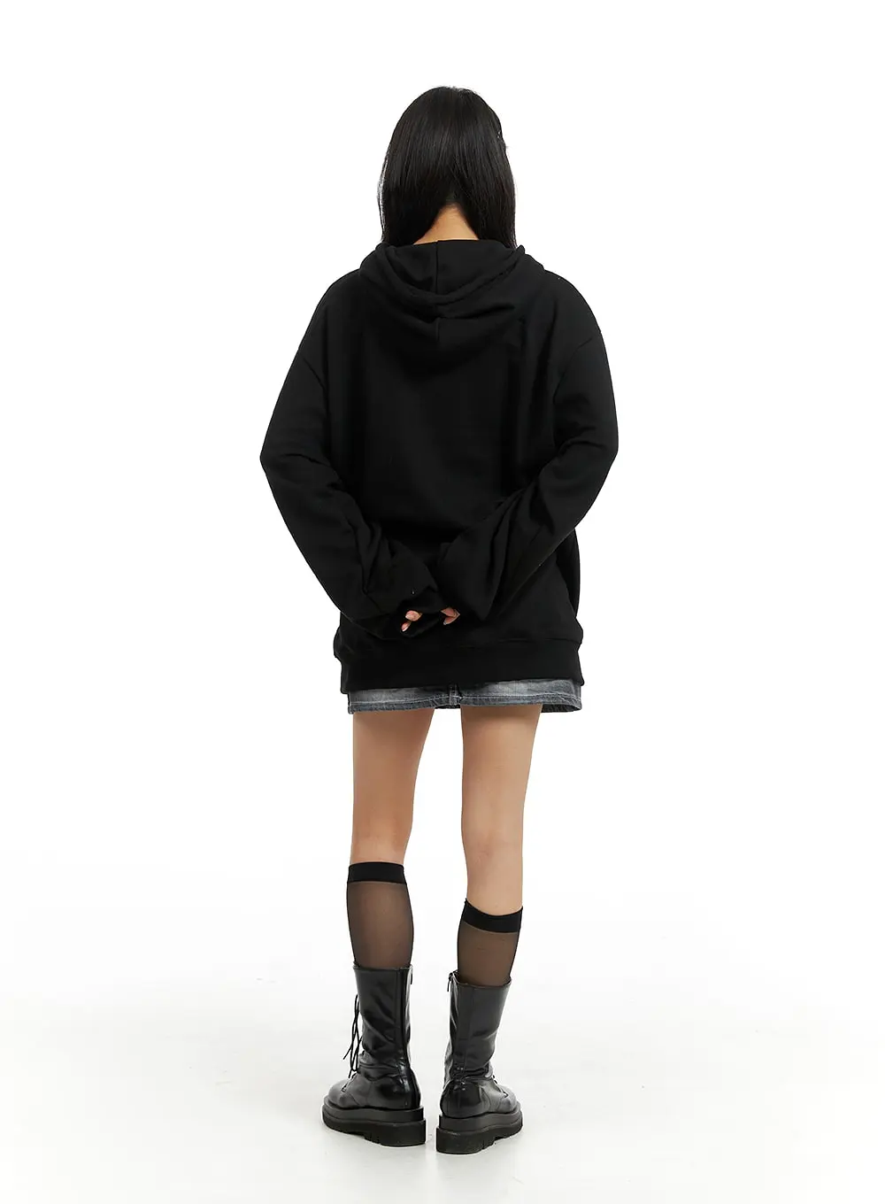 Graphic Oversized Hoodie IM405