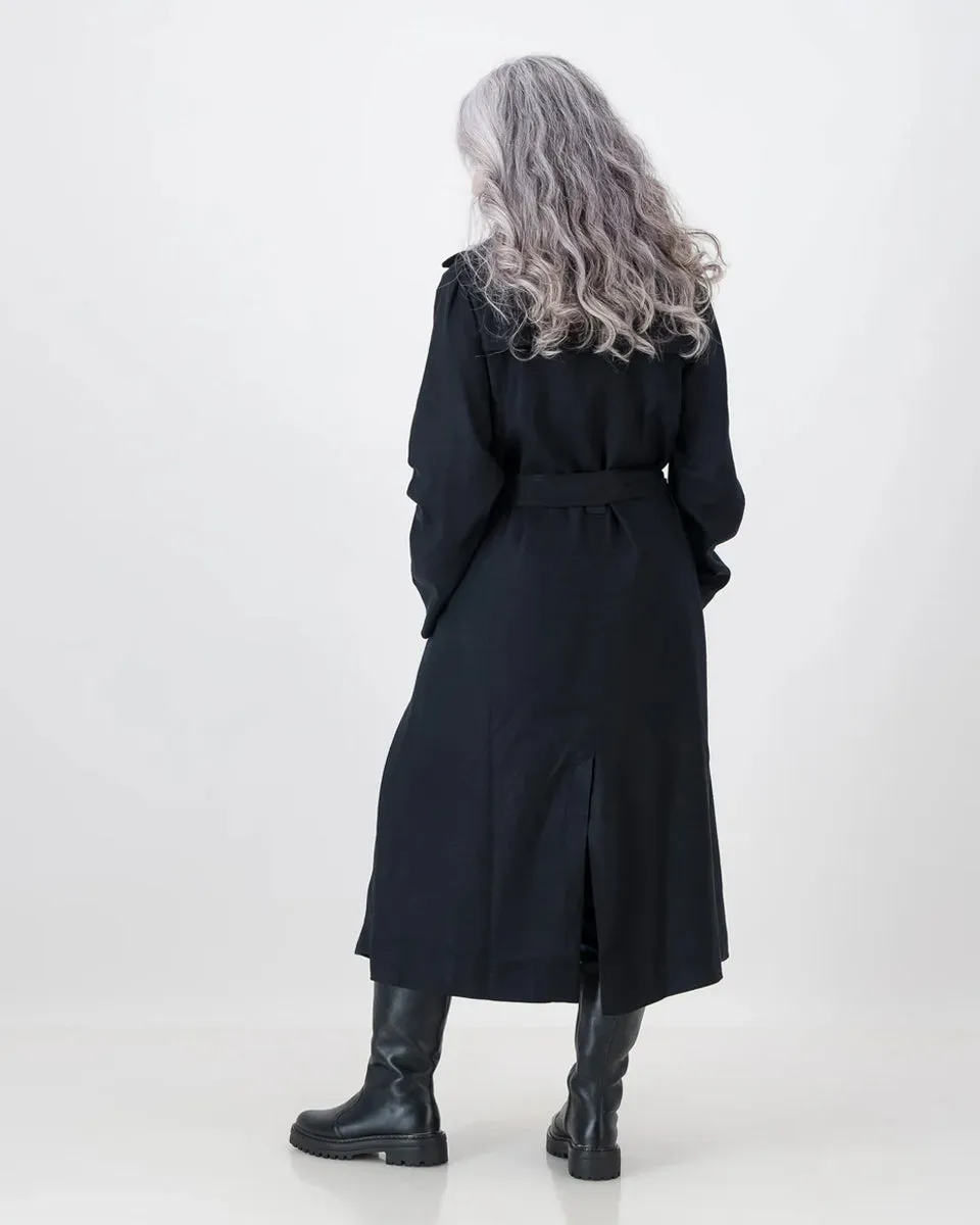 ilsa trench coat - black