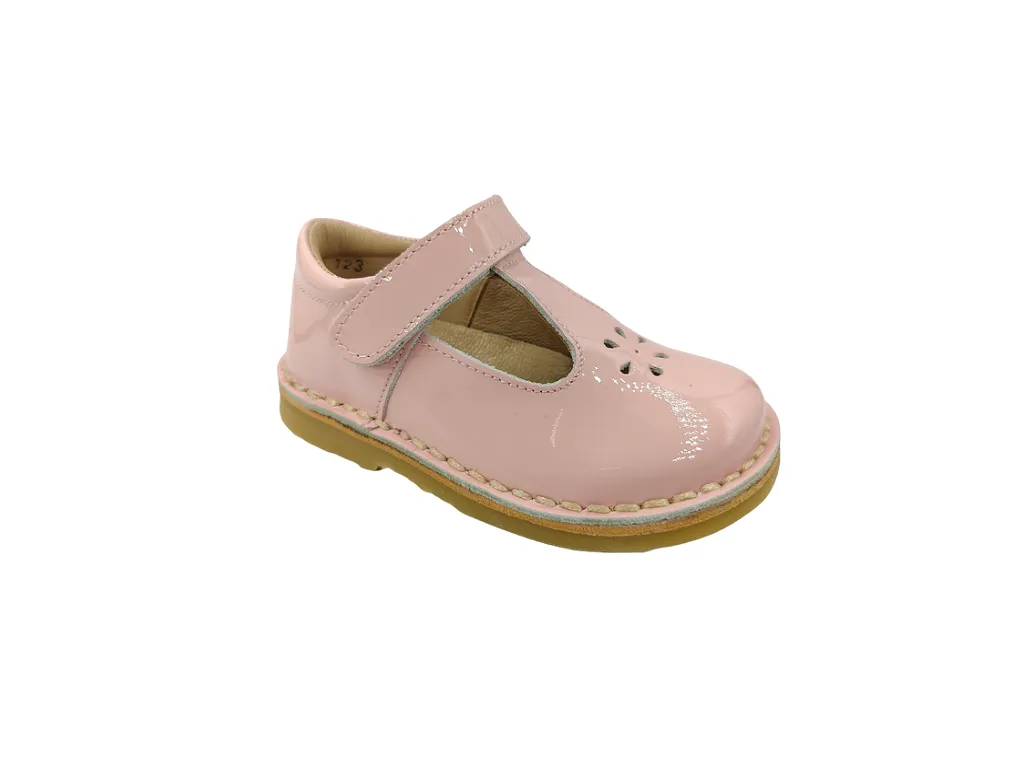 Infant Girls Shoes Petasil Baby Pink Patent T Bar Strap Ciara 2 6113 Sale