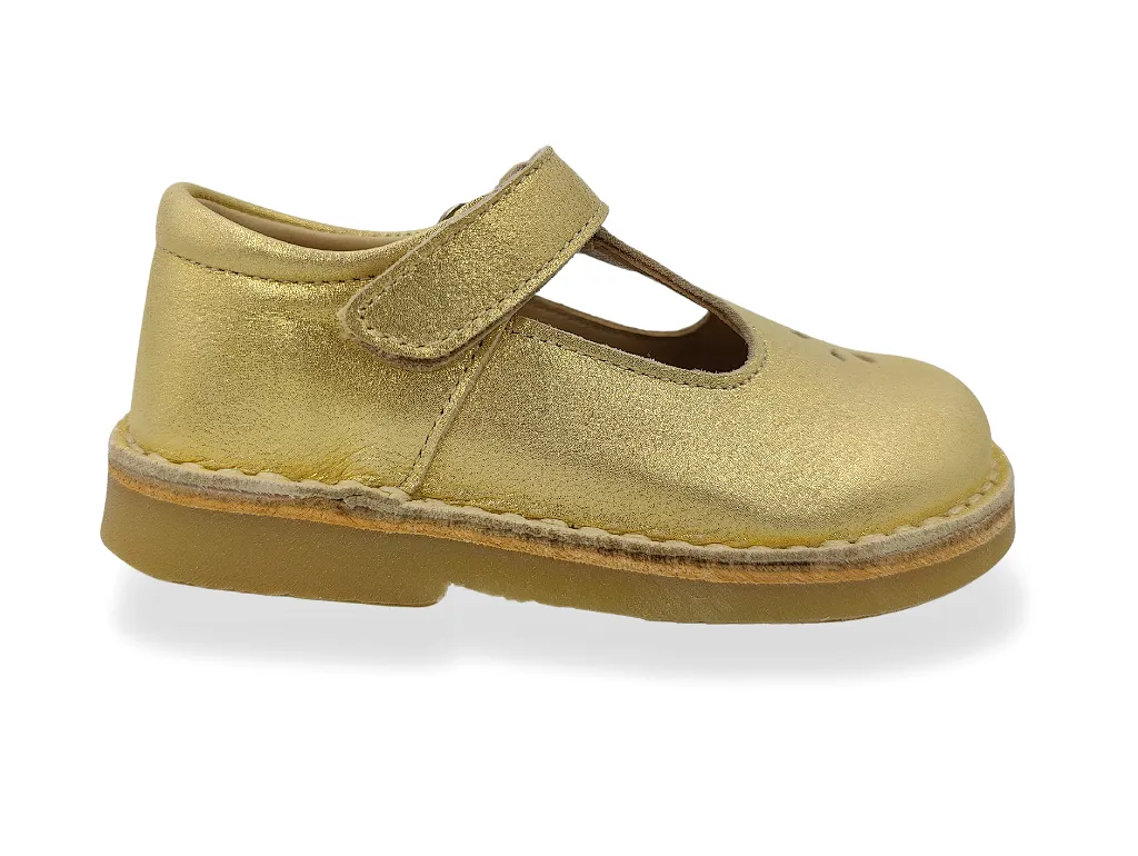 Infant Girls Shoes Petasil Gold T Bar Strap Ciara 2 6113 sale