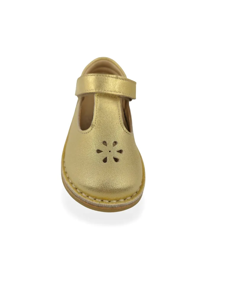 Infant Girls Shoes Petasil Gold T Bar Strap Ciara 2 6113 sale