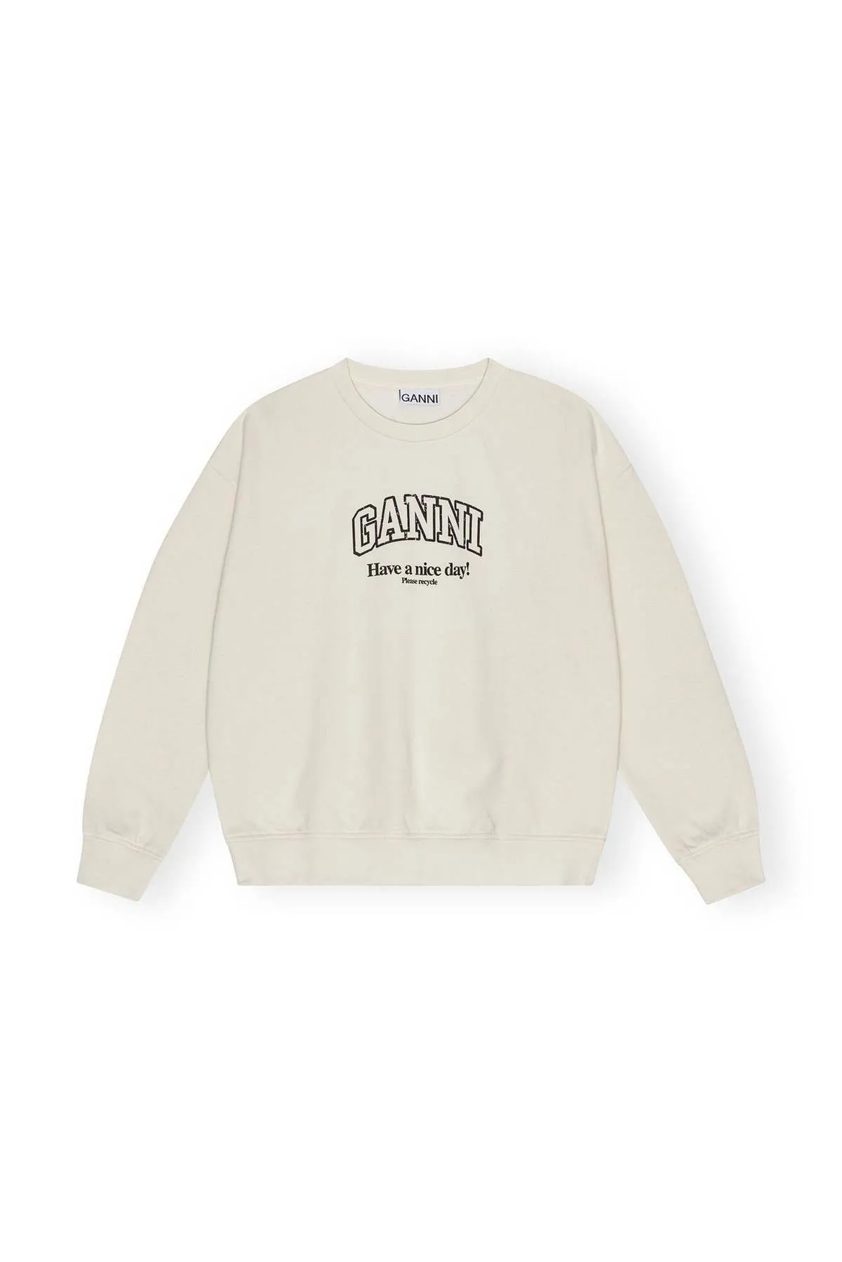 isoli ganni oversized sweatshirt - Egret