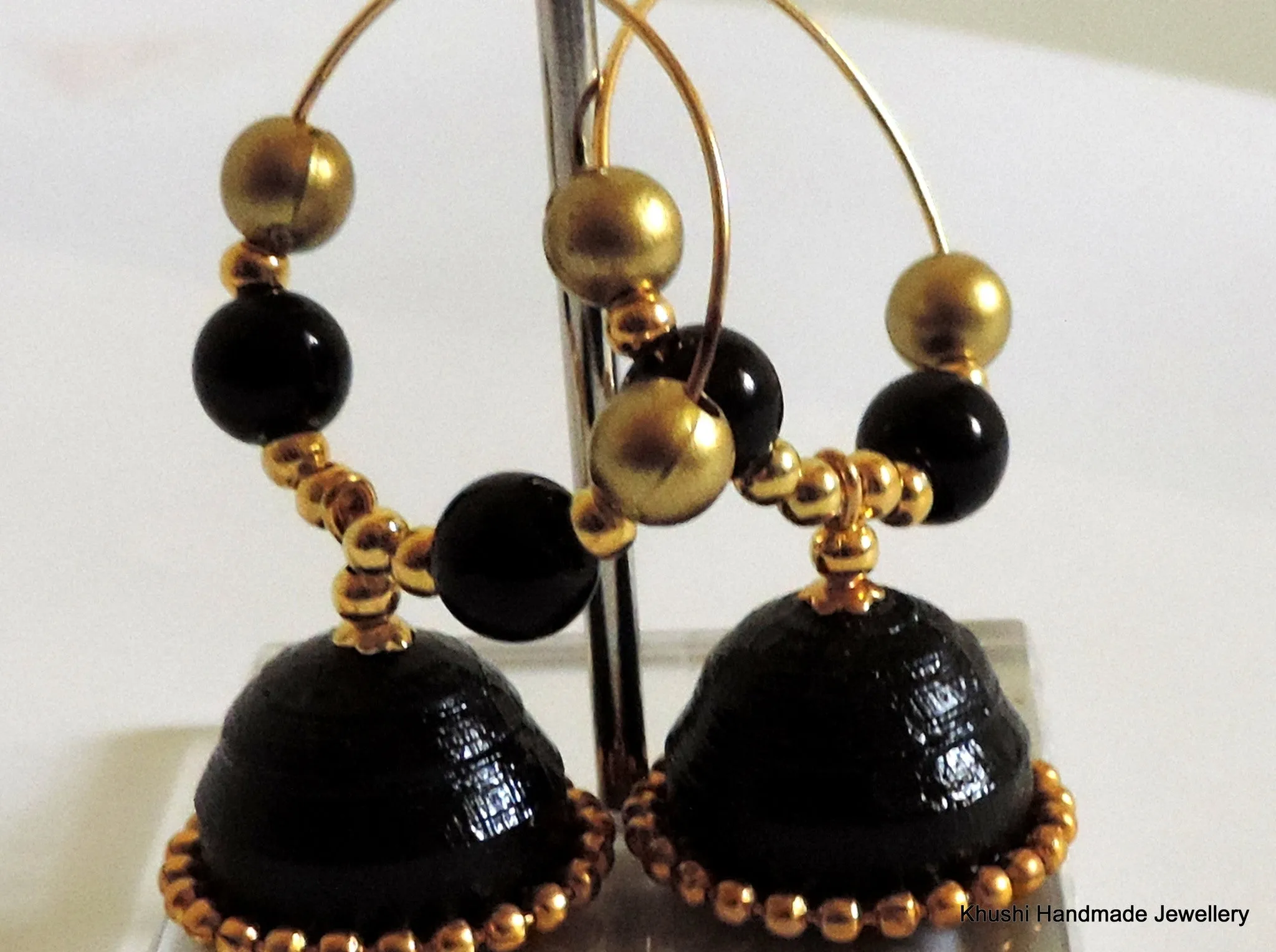 Jhumkas in black!