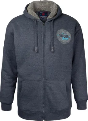 Kam Sherpa Lined Bronx Zip Hoody - Insignia Blue