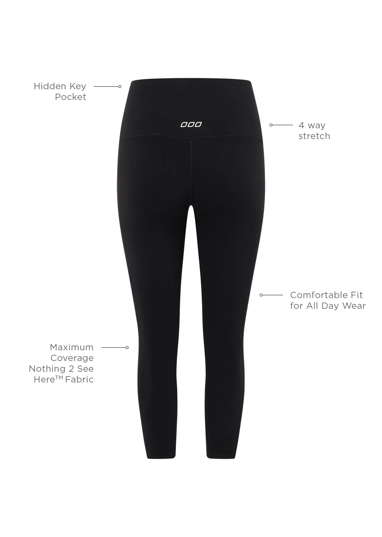 Lotus 7/8 Tight Black | Black | 7/8 | Lorna Jane New Zealand