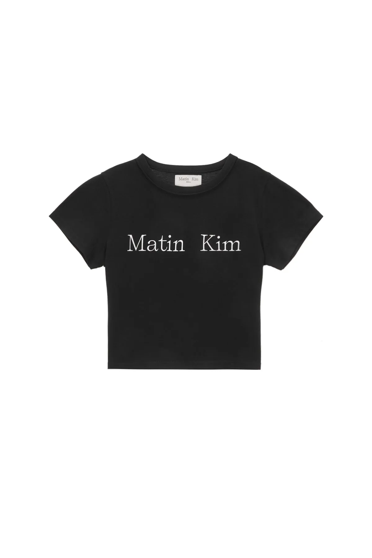 MATIN LOGO CROP TOP IN BLACK