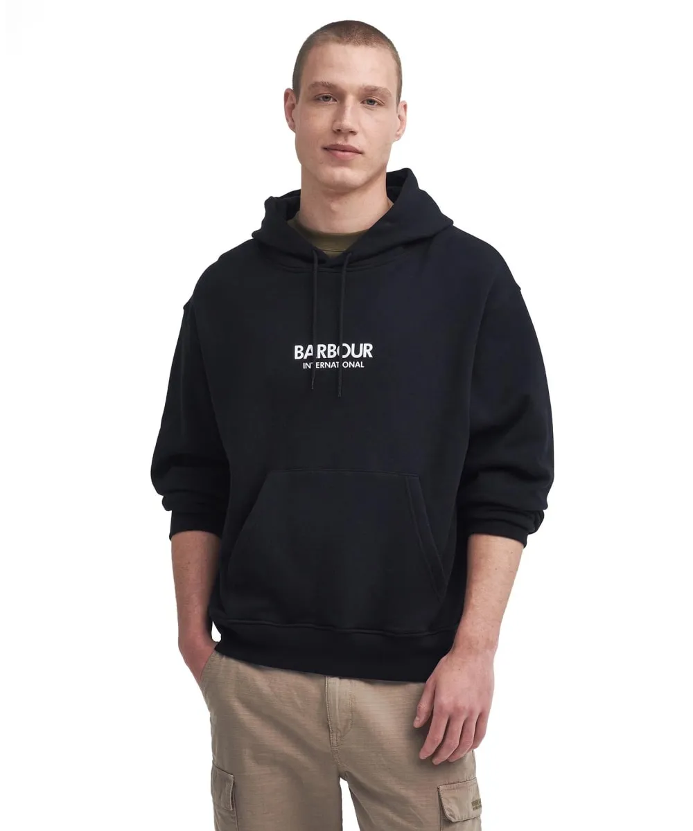 Men's Barbour International Mapped Graphic Oversized Hoodie