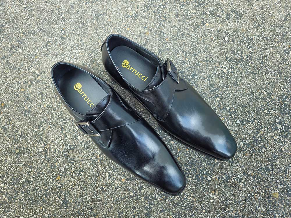 Monk Strap Buckle Leather Loafer