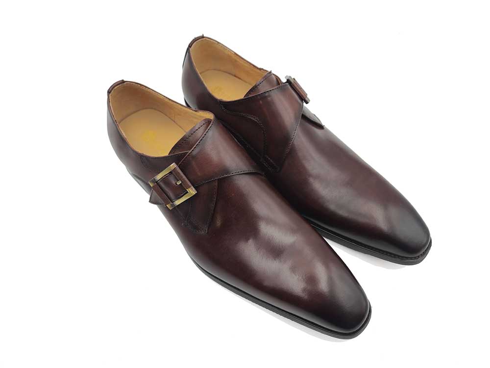 Monk Strap Buckle Leather Loafer